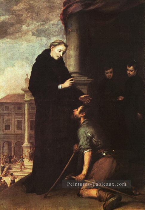 Saint Thomas de Villanueva Distribuer l’aumône espagnol Baroque Bartolome Esteban Murillo Peintures à l'huile